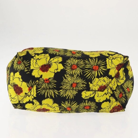 PRADA Tote Bag Nylon Yellow Silver Auth 146333 - Picture 7 of 16